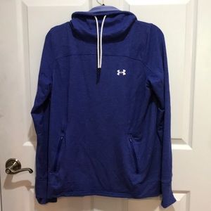 Gorgeous blue under amour sweater with hymn holes